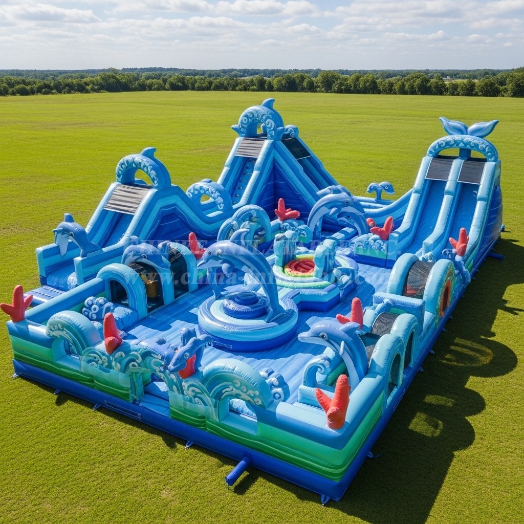 T6-6703 Dolphin Theme Inflatable Park