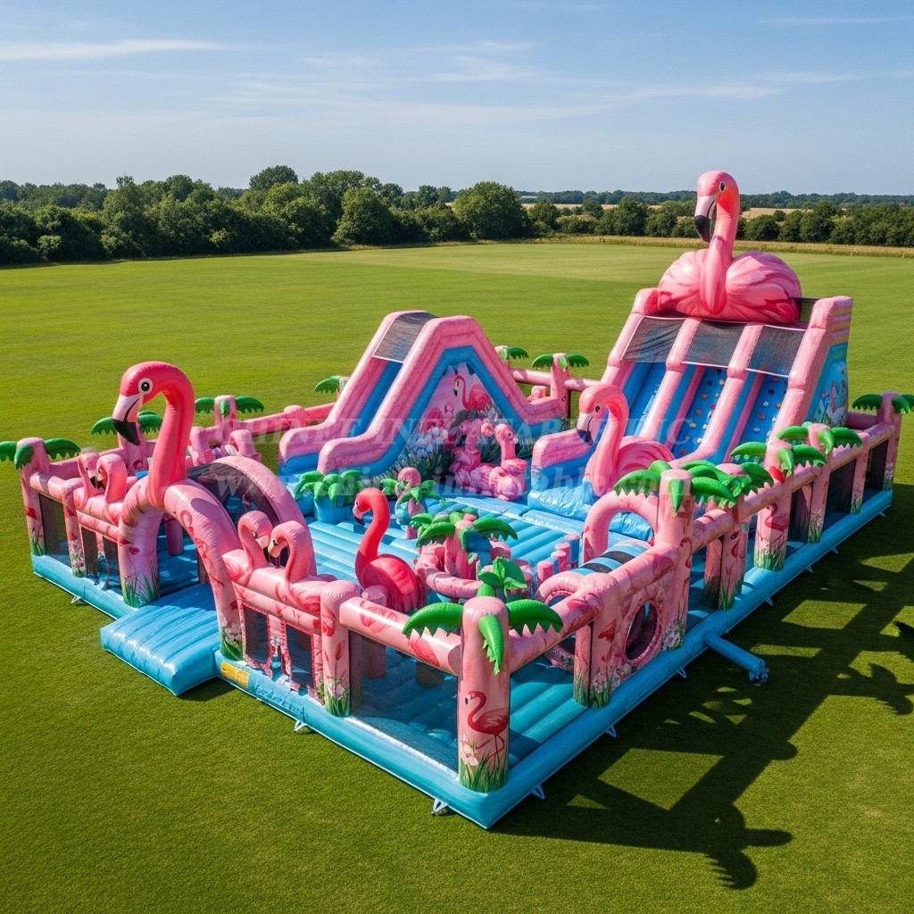 T6-6726 Flamingo Theme Inflatable Park