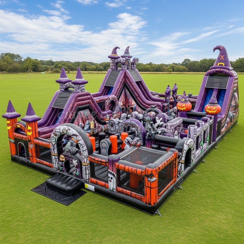 T6-6739 Halloween Theme Inflatable Park