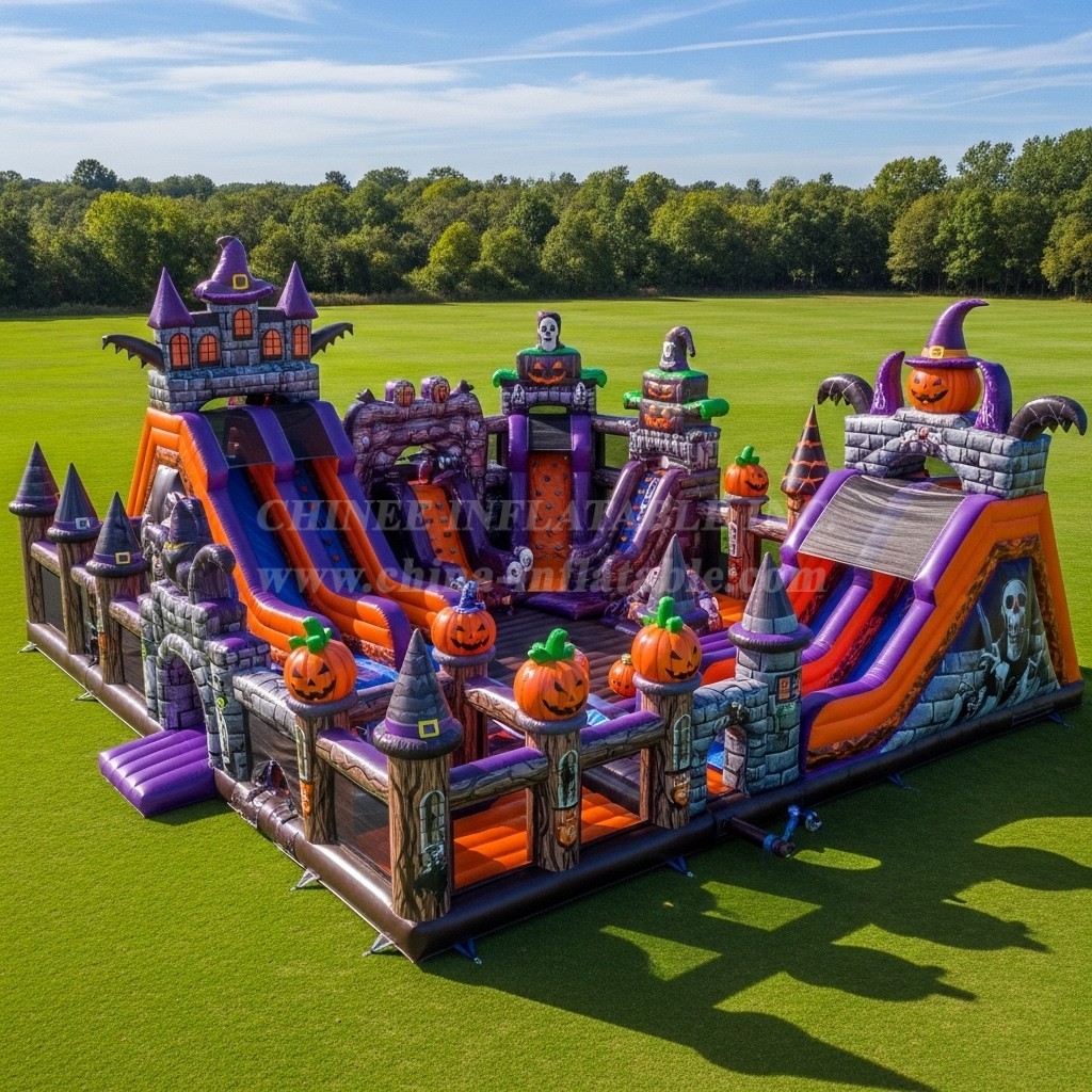 T6-6741 Halloween Theme Inflatable Park