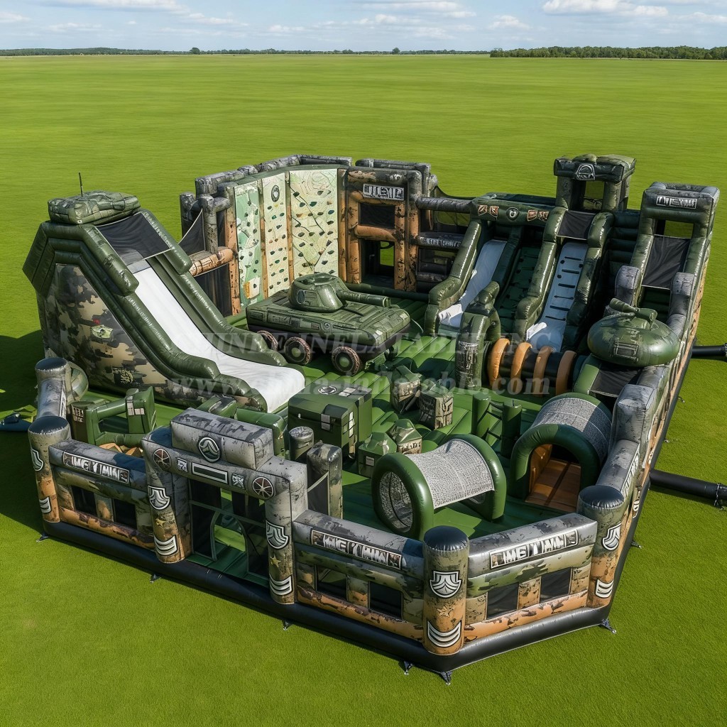 T6-6753 Military Style Theme Inflatable Park