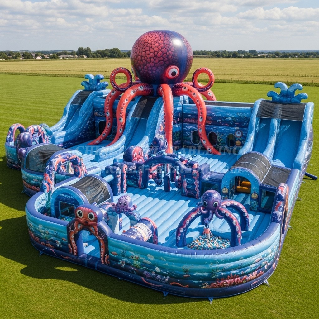 T6-6772 Octopus Theme Inflatable Park