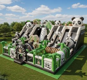 T6-6777 Panda Theme Inflatable Park