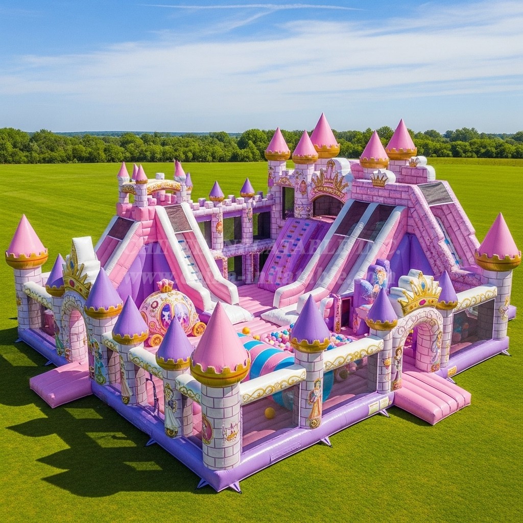 T6-6785 Princess Parties Theme Inflatable Park