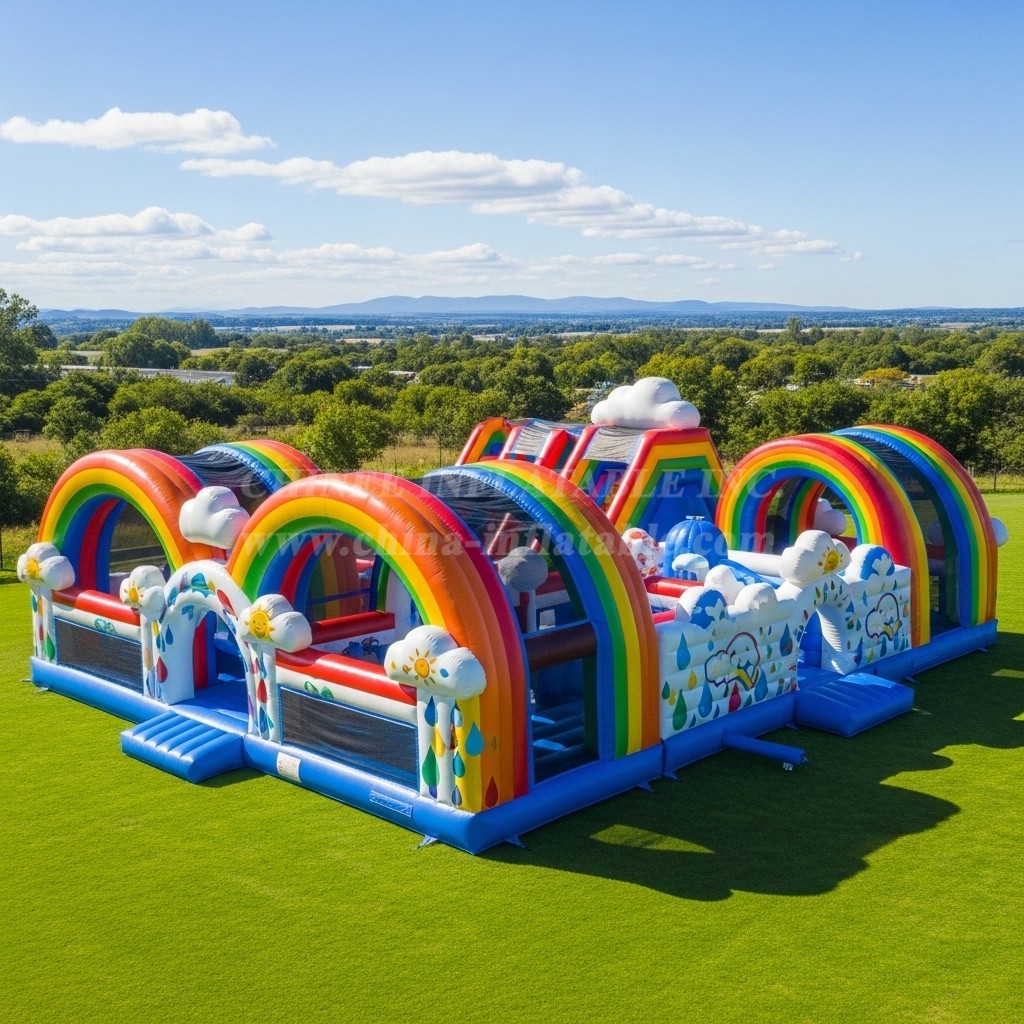 T6-6789 Rainbow Theme Inflatable Park