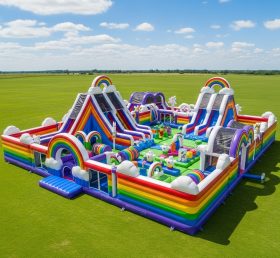 T6-6790 Rainbow Theme Inflatable Park