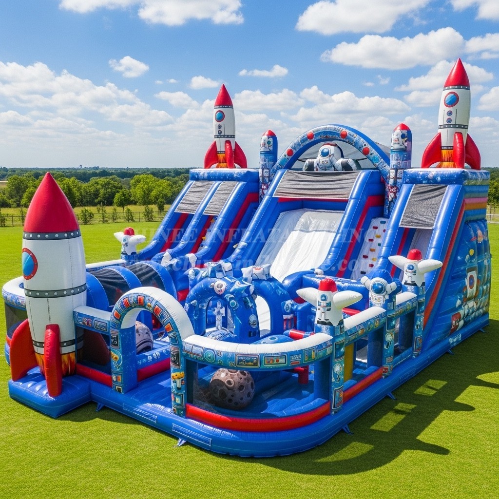 T6-6795 Rocket Theme Inflatable Park