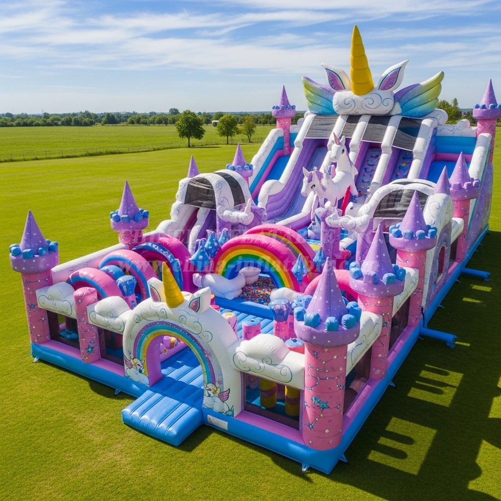 T6-6807 Unicorn Theme Inflatable Park