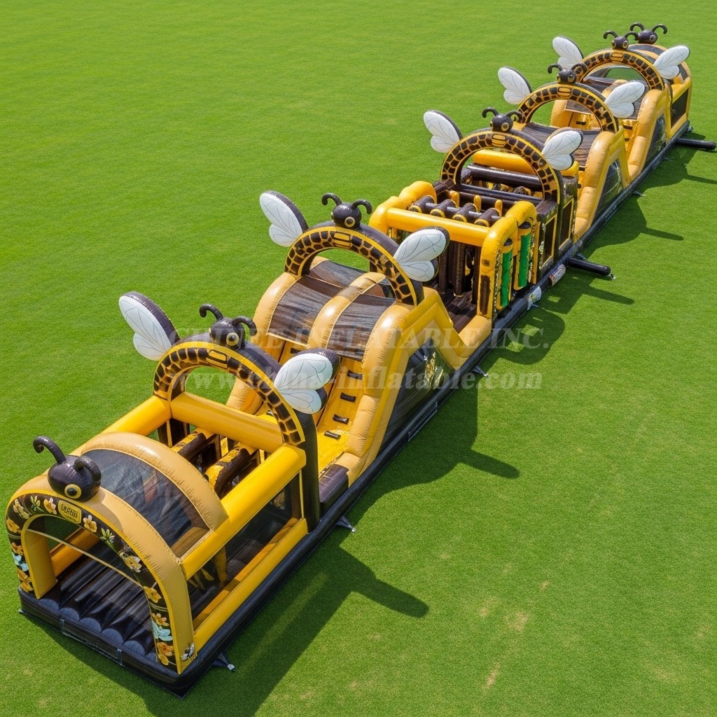 T7-3710 Bee Theme Inflatable Obstacle Course