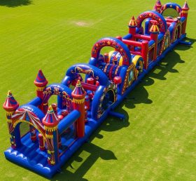 T7-3748 Circus Theme Inflatable Obstacle Course