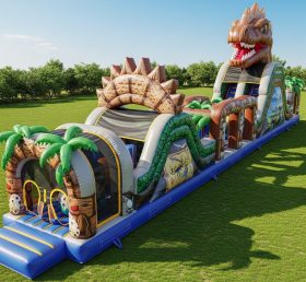 T7-3767 Dinosaur Theme Inflatable Obstacle Course
