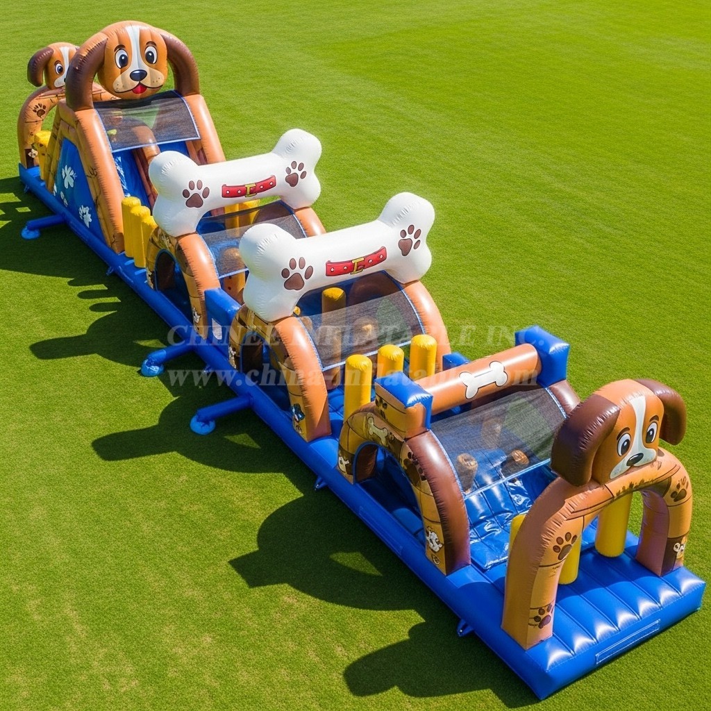T7-3770 Dog Theme Inflatable Obstacle Course