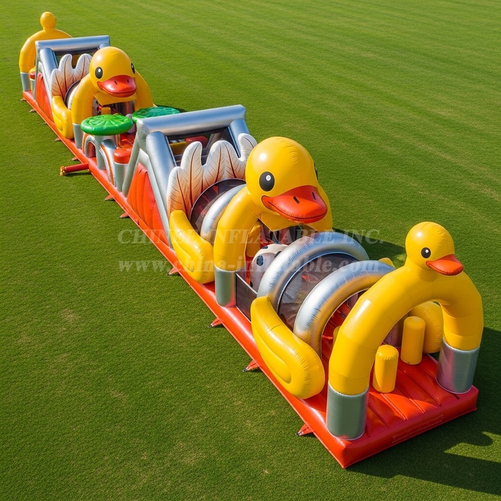 T7-3780 Duck Theme Inflatable Obstacle Course