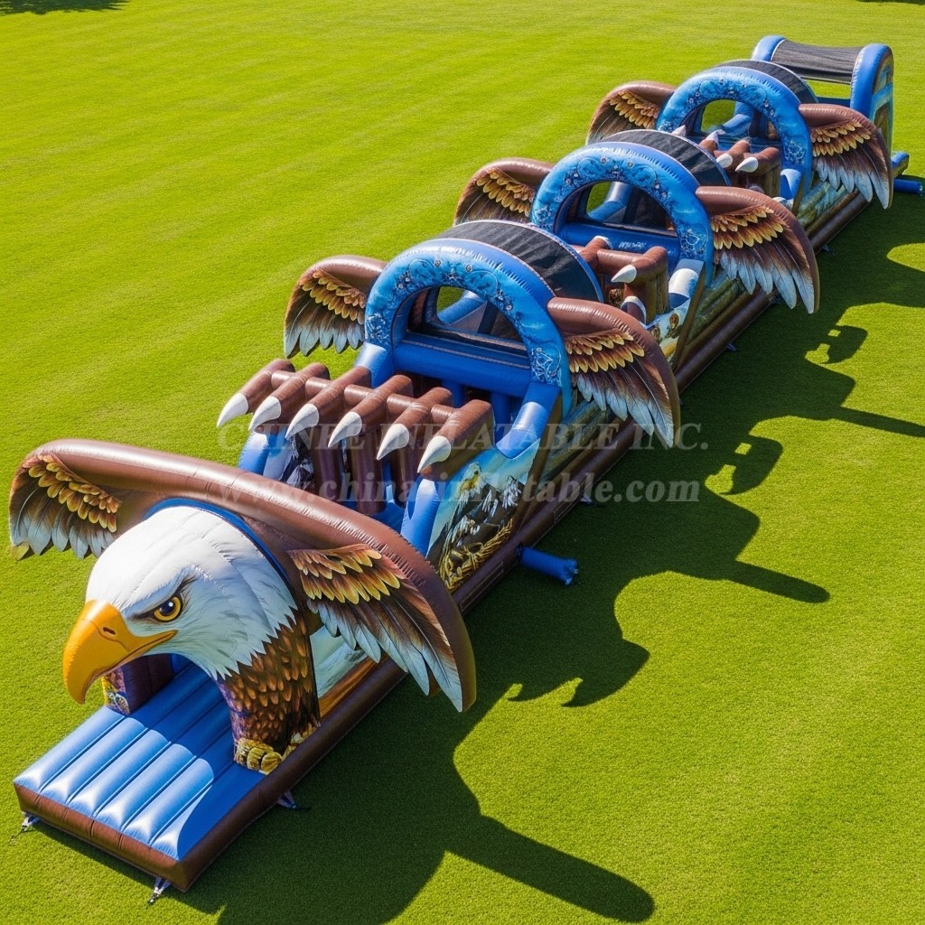 T7-3785 Eagle Theme Inflatable Obstacle Course