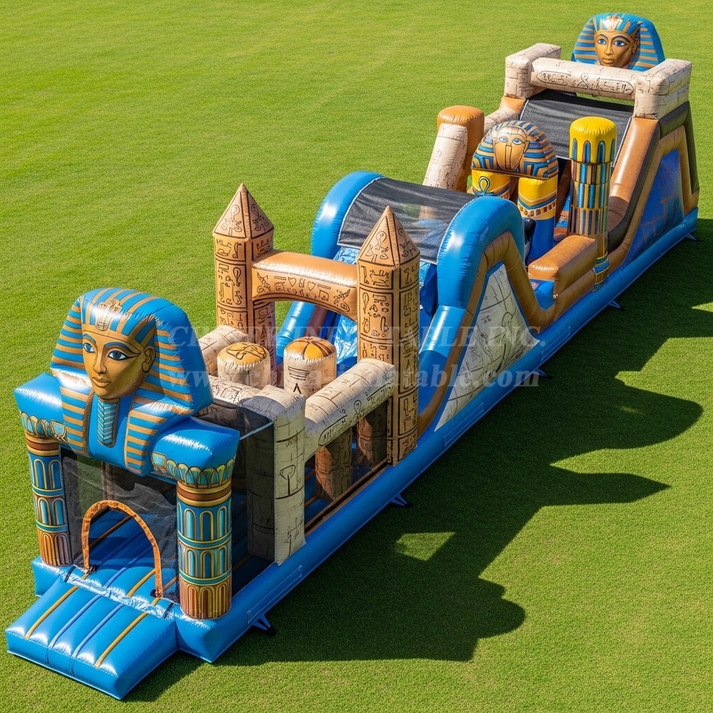 T7-3796 Egypt Theme Inflatable Obstacle Course