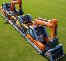 T7-3807 Excavator Theme Inflatable Obstacle Course