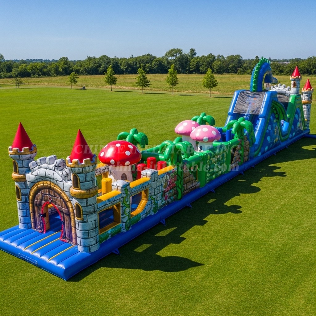 T7-3810 Fairy Tale Theme Inflatable Obstacle Course