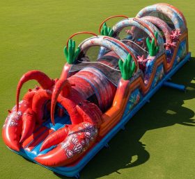 T7-3891 Lobster Theme Inflatable Obstacle Course