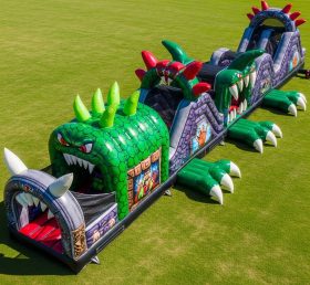 T7-3913 Monster Theme Inflatable Obstacle Course