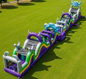 T7-3914 Monster Theme Inflatable Obstacle Course