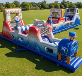 T7-3972 Post Office Theme Inflatable Obstacle Course