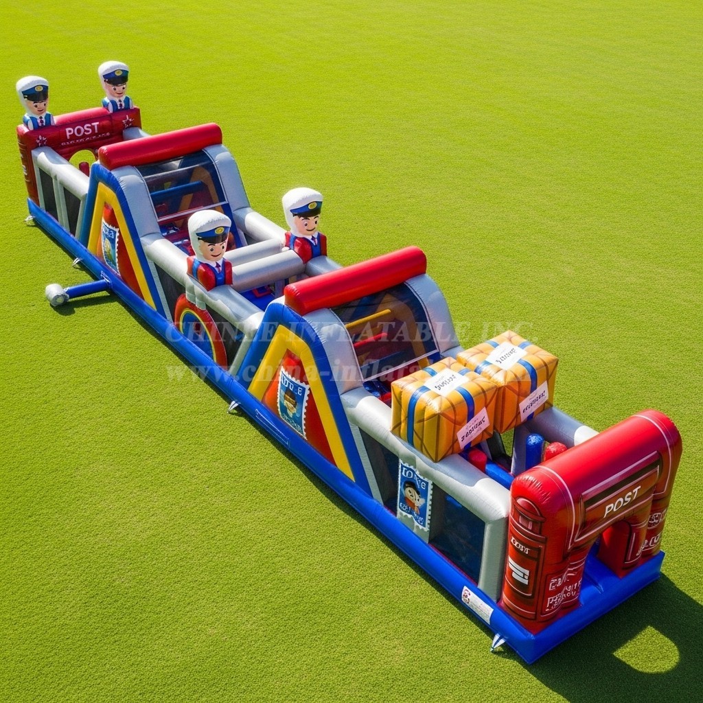 T7-3976 Post Office Theme Inflatable Obstacle Course