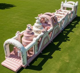 T7-4059 Weddings Theme Inflatable Obstacle Course