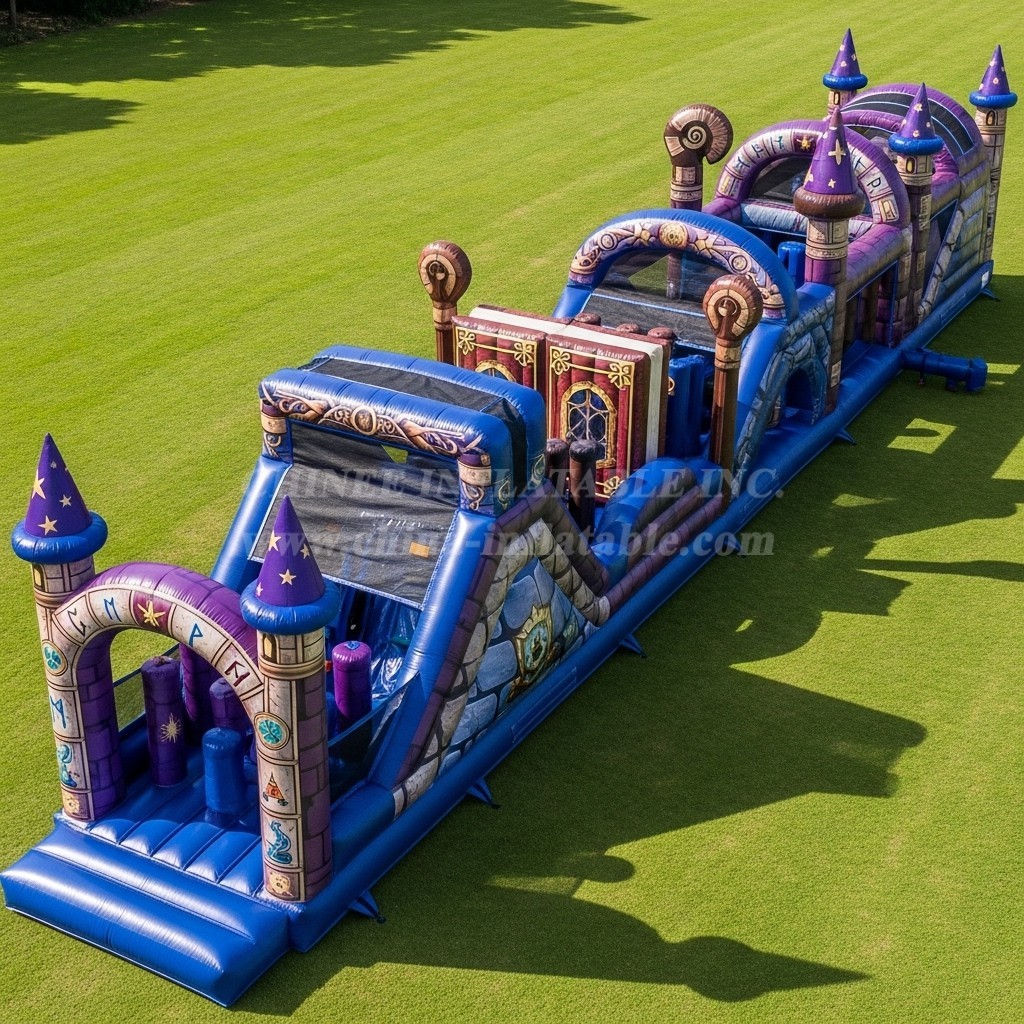 T7-4072 Wizard Theme Inflatable Obstacle Course