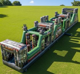 T7-4084 Zombie Theme Inflatable Obstacle Course