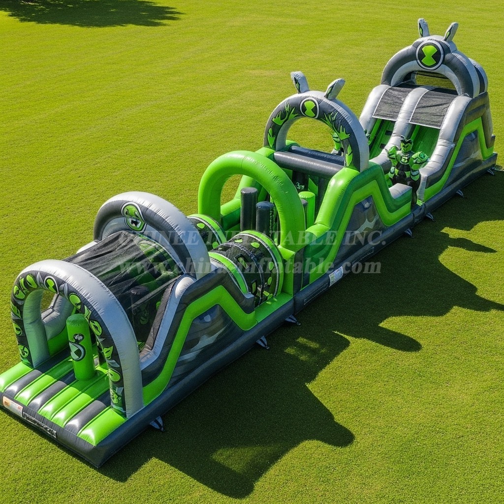 T7-4115 Ben 10 Theme Inflatable Obstacle Course