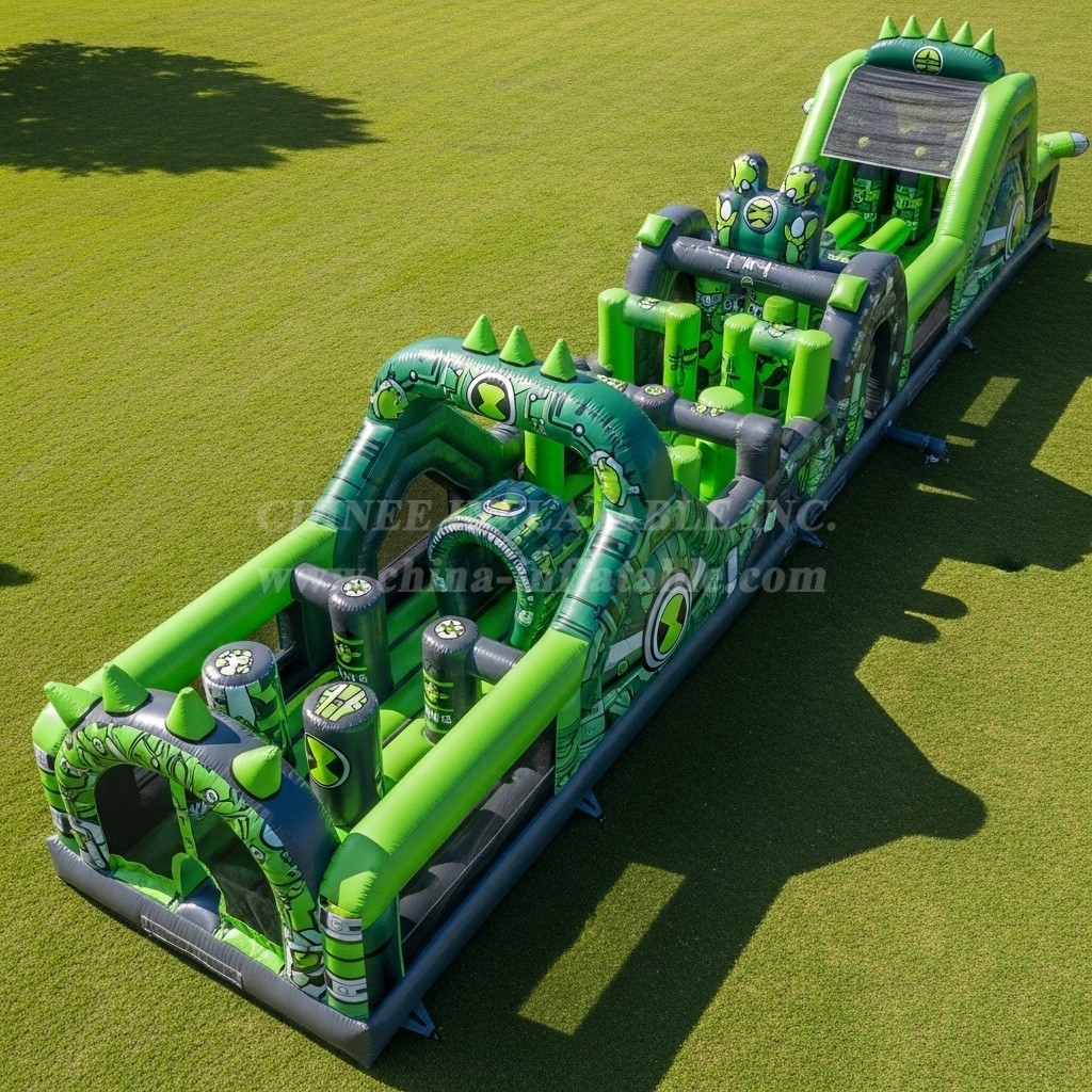 T7-4116 Ben 10 Theme Inflatable Obstacle Course