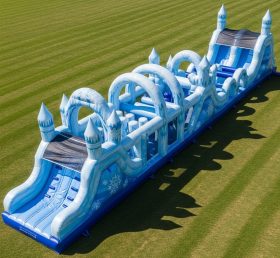 T7-4178 Frozen Theme Inflatable Obstacle Course