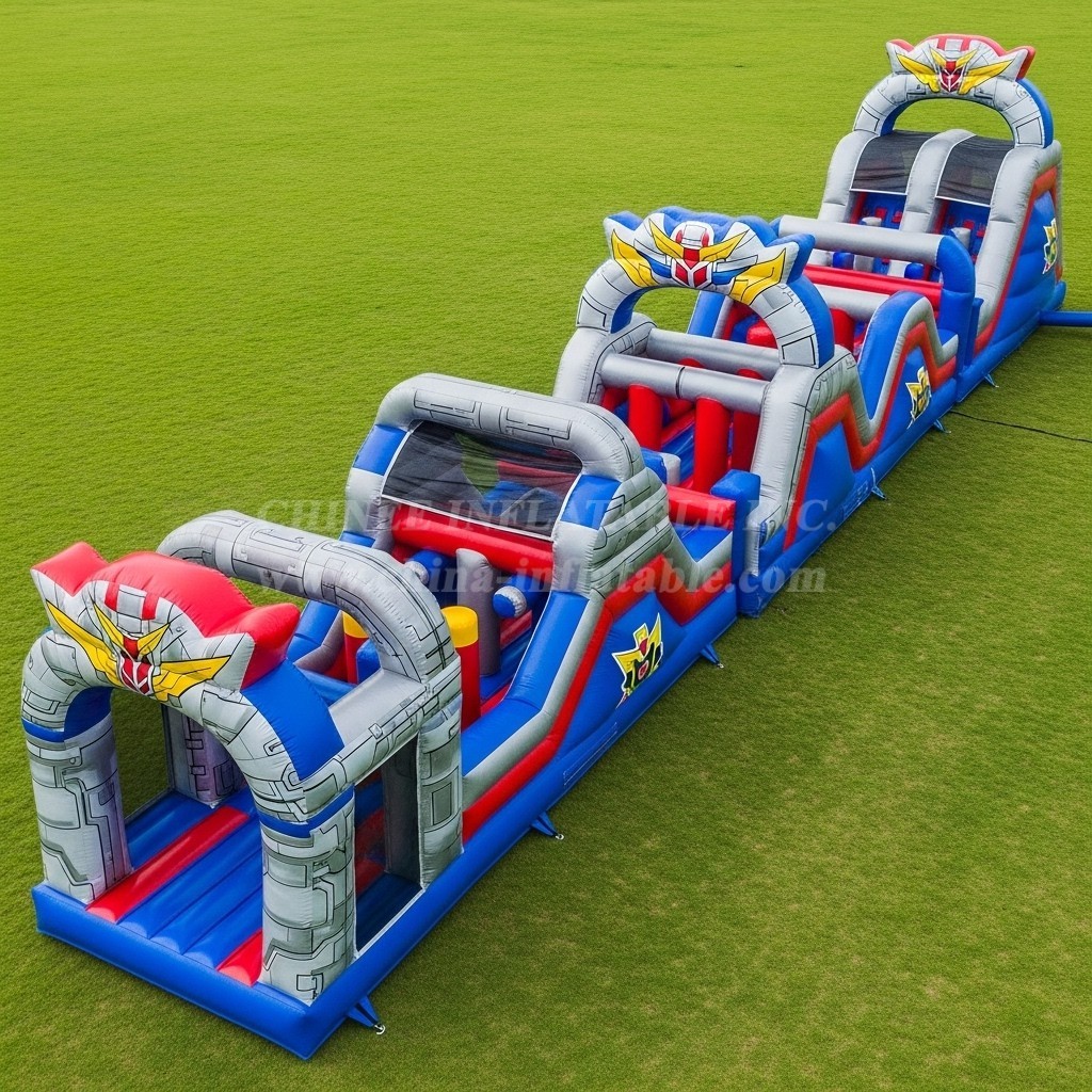 T7-4192 Gundam Theme Inflatable Obstacle Course