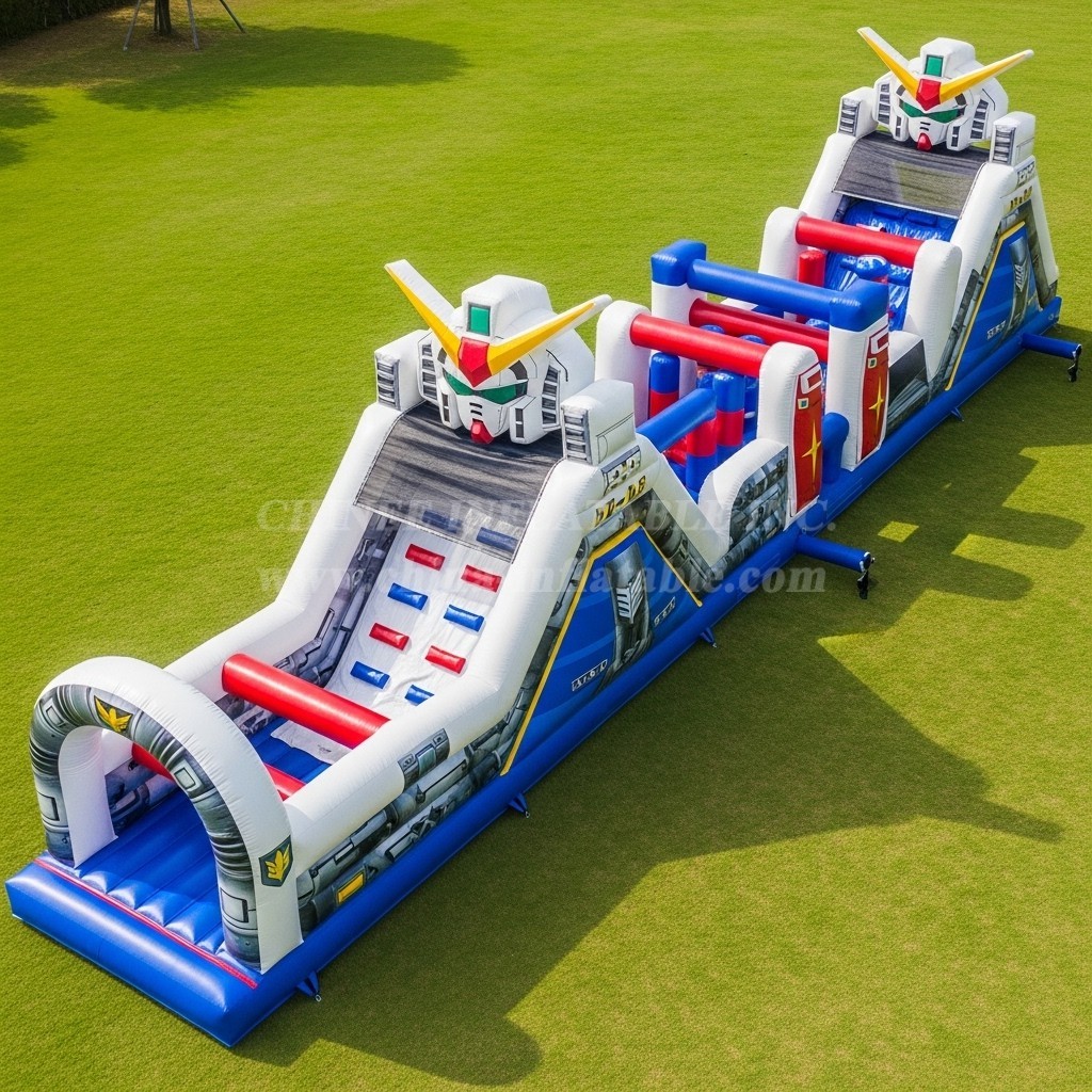 T7-4194 Gundam Theme Inflatable Obstacle Course