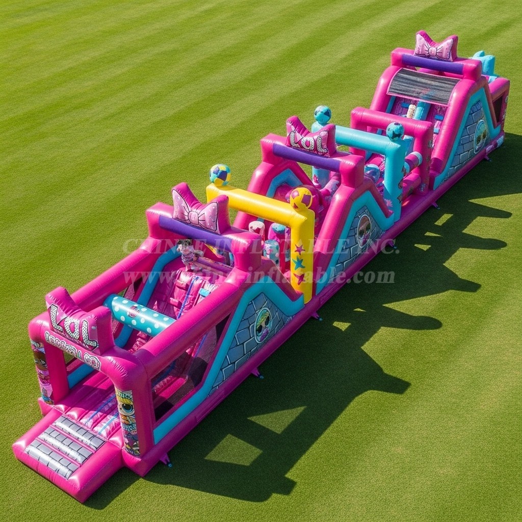 T7-4224 L.O.L. SURPRISE Theme Inflatable Obstacle Course