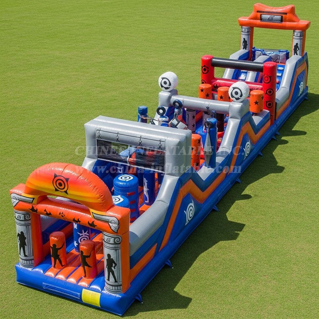T7-4275 Naruto Theme Inflatable Obstacle Course