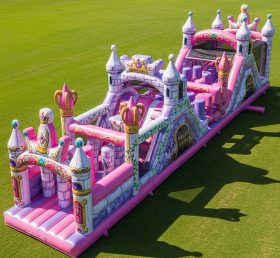 T7-4329 Princess Parties Theme Inflatable Obstacle Course