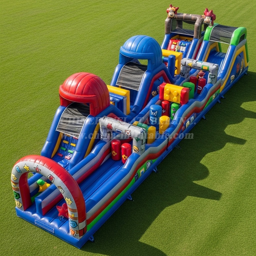 T7-4331 Roblox Theme Inflatable Obstacle Course