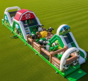T7-4345 Shaun the Sheep Theme Inflatable Obstacle Course