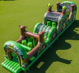 T7-4353 Shrek Theme Inflatable Obstacle Course