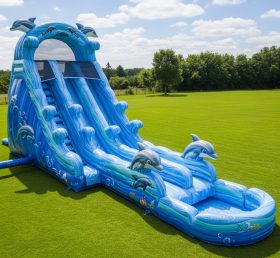 T8-5403 Dolphin Theme Inflatable Water Slide