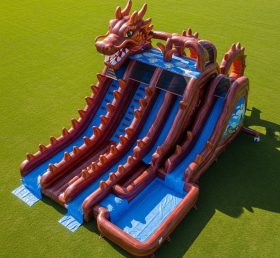 T8-5405 Dragon Theme Inflatable Water Slide