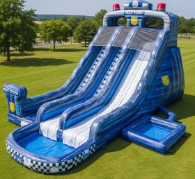 T8-5426 Police Station Theme Inflatable Water Slide