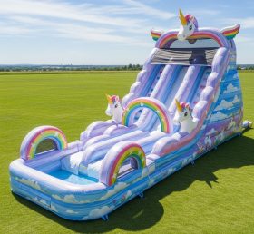 T8-5433 Unicorn Theme Inflatable Water Slide