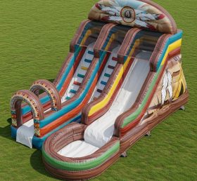 T8-5444 American Indian Theme Inflatable Water Slide