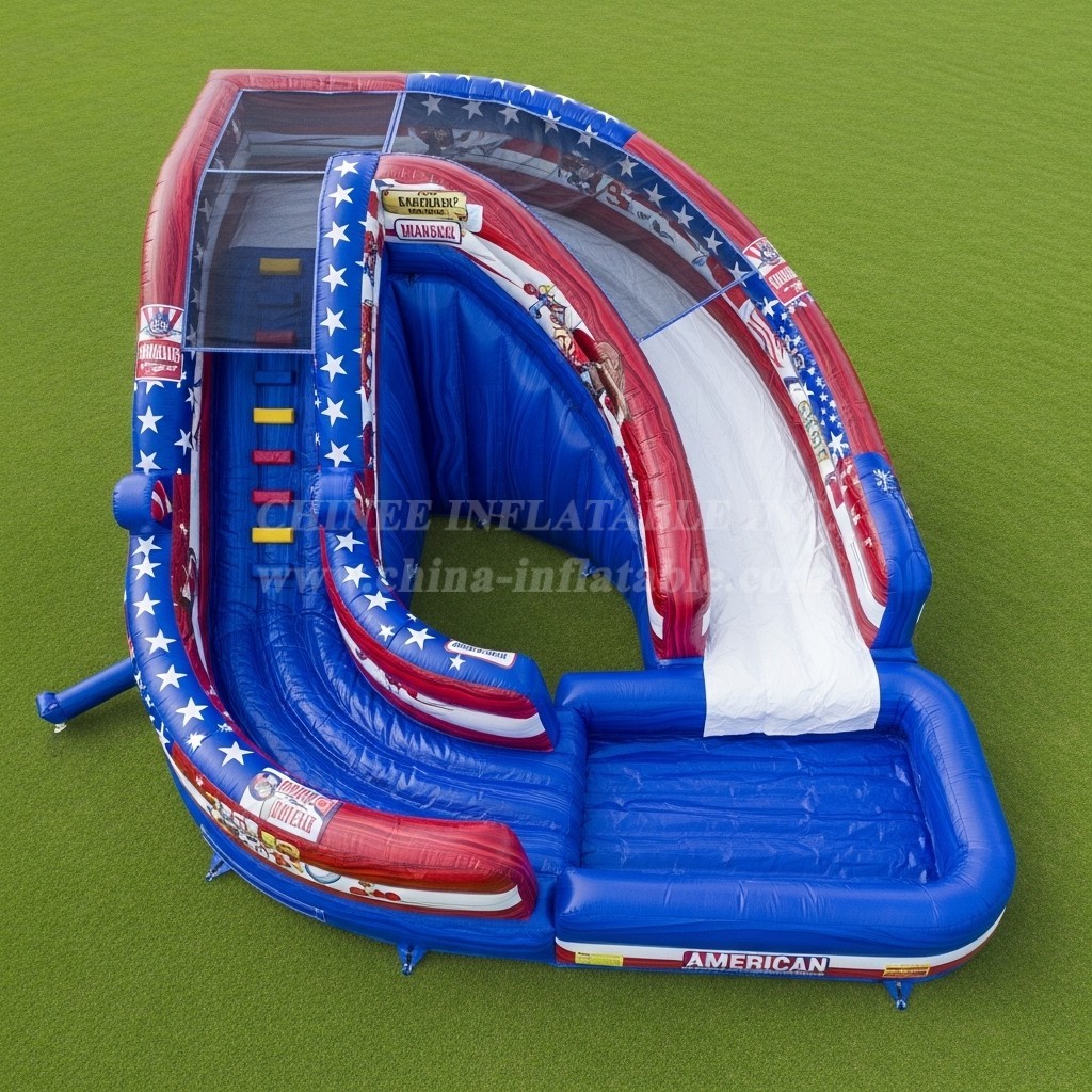 T8-5451 American Style Theme Inflatable Water Slide
