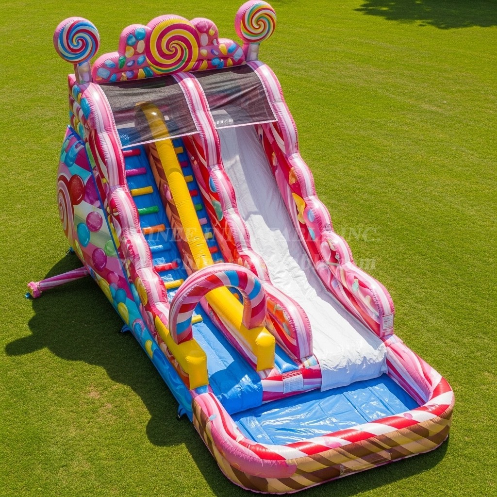 T8-5475 Candy Theme Inflatable Water Slide