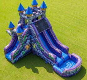 T8-5479 Castle Kingdom Theme Inflatable Water Slide