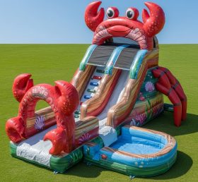 T8-5512 Crab Theme Inflatable Water Slide