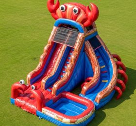 T8-5516 Crab Theme Inflatable Water Slide